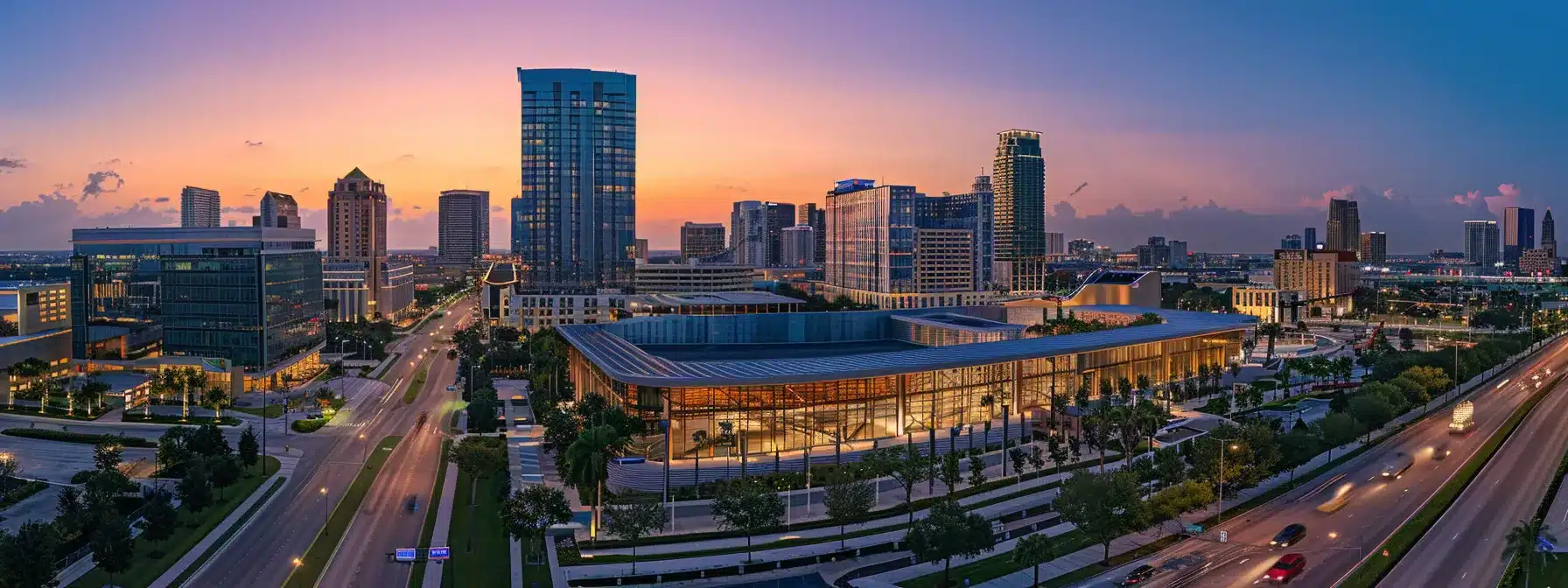 a sleek, modern light gauge steel structure rising against the vibrant florida skyline, showcasing durability and efficiency in compliance with the state's building codes.