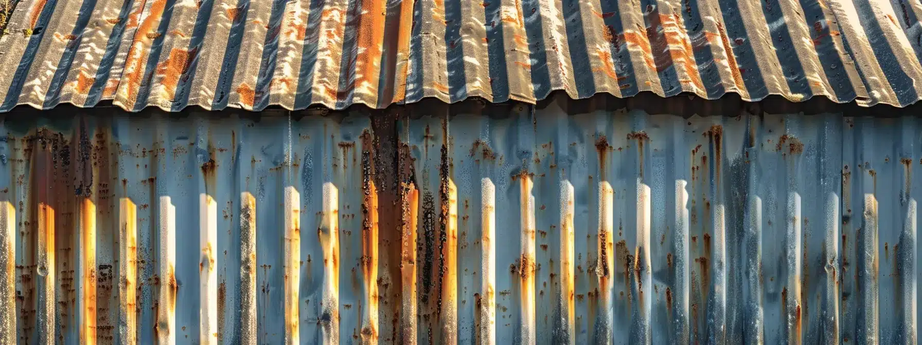 a sturdy corrugated metal roof shining under the bright florida sun, showcasing superior wind resistance and durability against harsh climates.