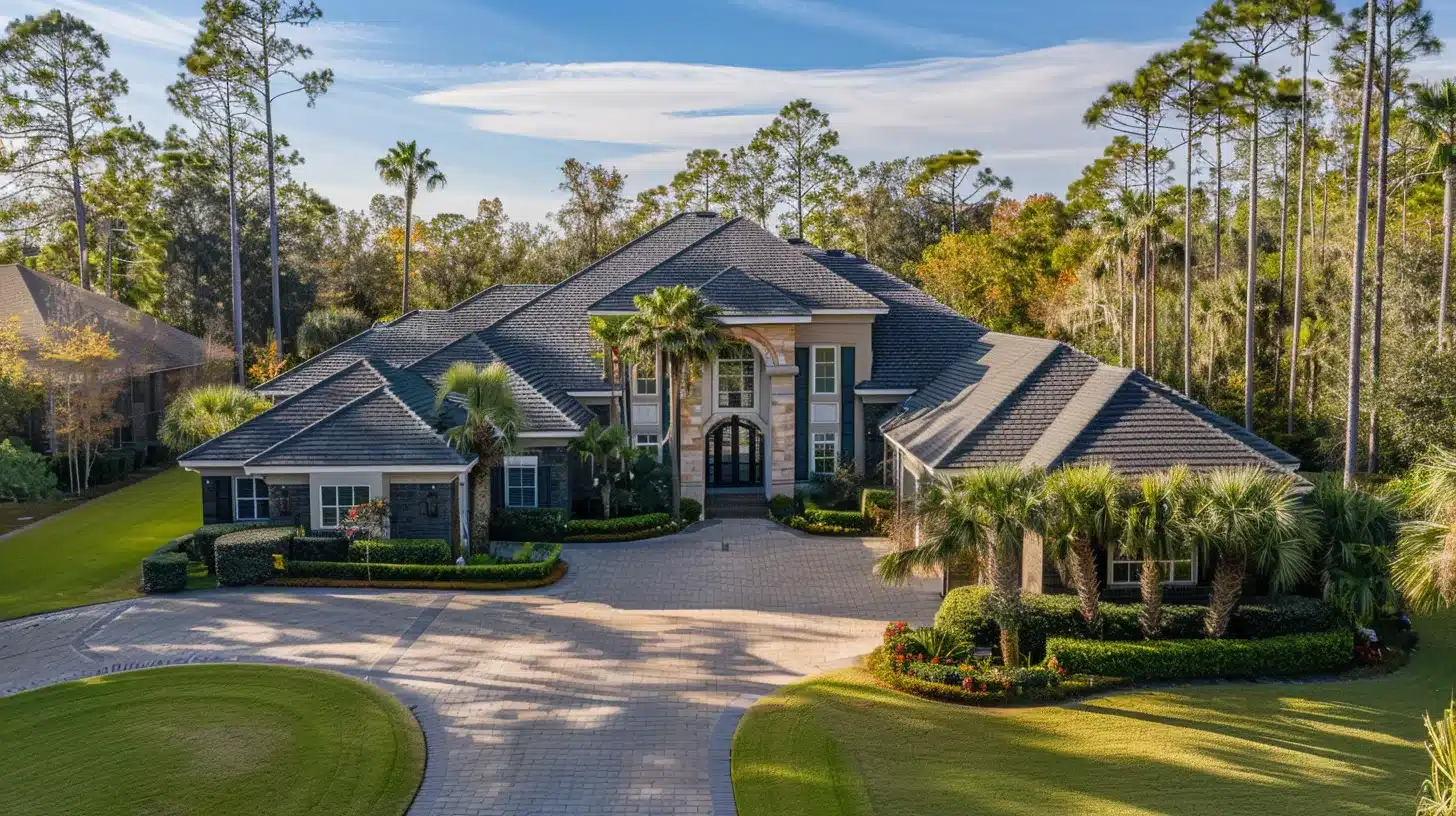 a pristine, well-maintained metal roof gleams under the bright jacksonville sun, highlighting the seamless blend of durability and aesthetics that enhances property value and attracts potential buyers.